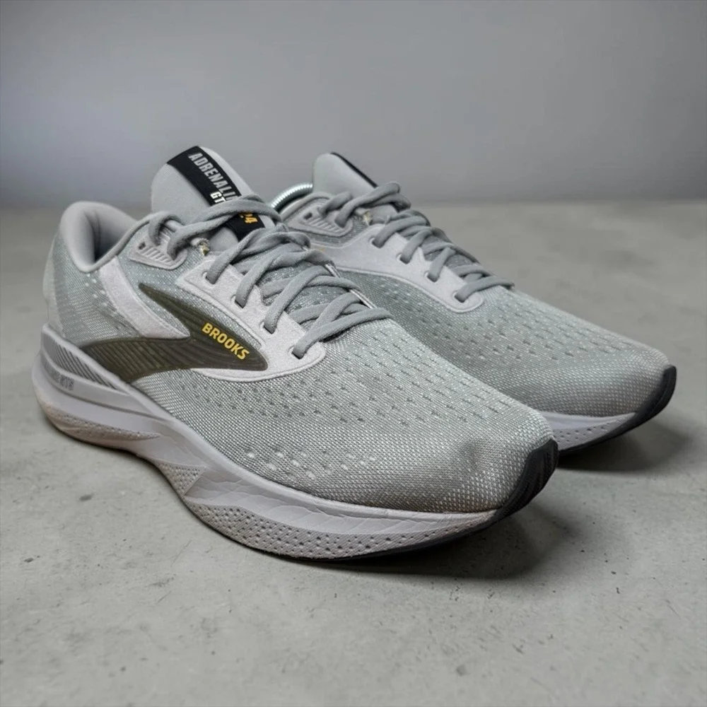Brooks Adrenaline GTS 24 Mens 10 Wide 2E Grey Running Shoes 1104372E084